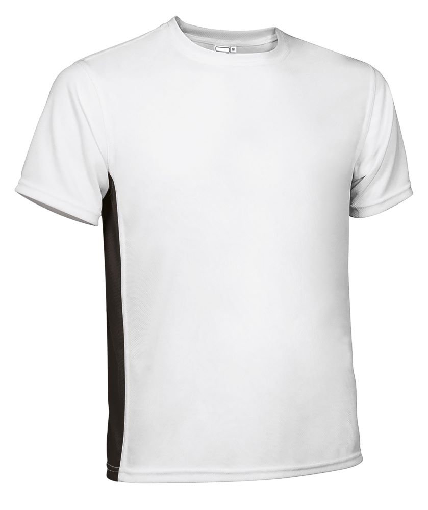 LEOPARD Tricou sport tehnic Alb-Negru