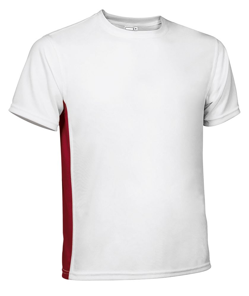 LEOPARD Tricou sport tehnic Alb-Rosu loto