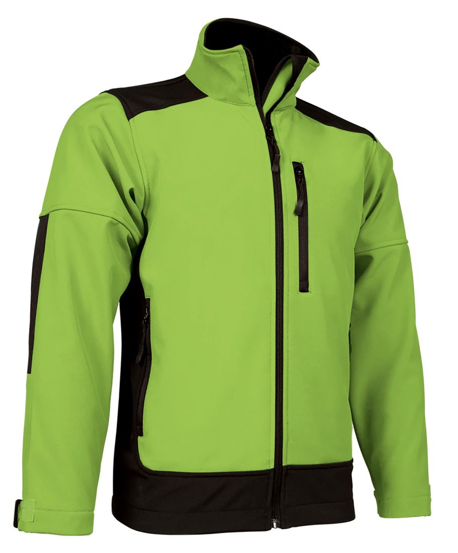 Jachetă Softshell Saponi Bicolor | Protecție Termică 350g Verde mar-Negru