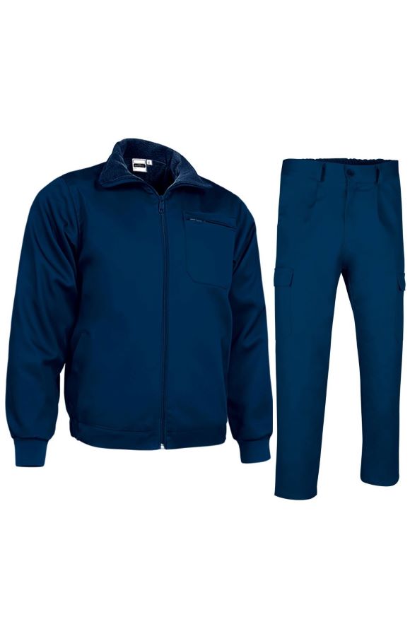 WINTERFEEL Jacheta si pantaloni de iarna cu interior fleece Bleumarin orion