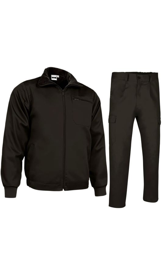 WINTERFEEL Jacheta si pantaloni de iarna cu interior fleece Negru