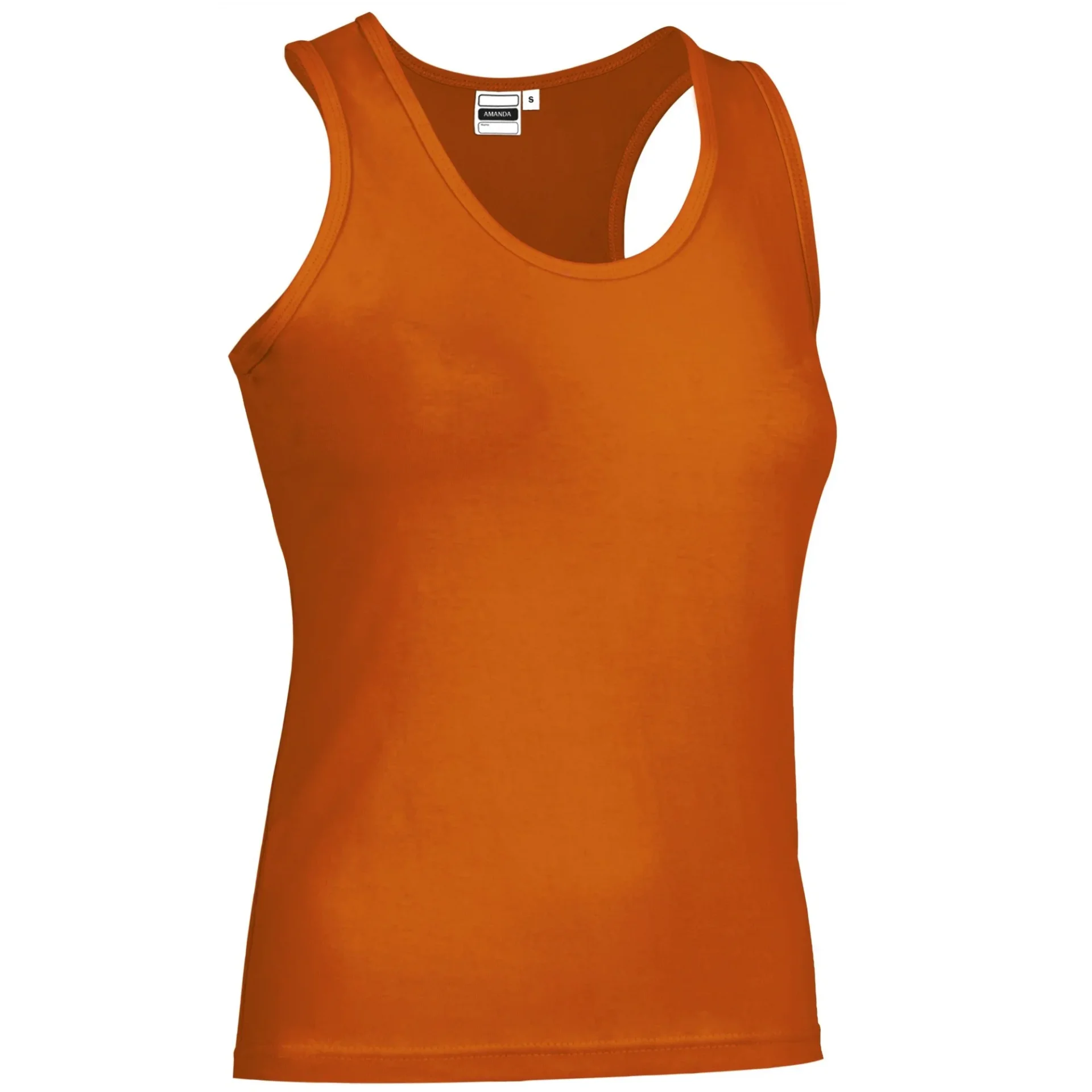 Maiou Damă AMANDA Bumbac 95%/ Elastan 5% 190g | Fit Cambrat Casual Portocaliu party
