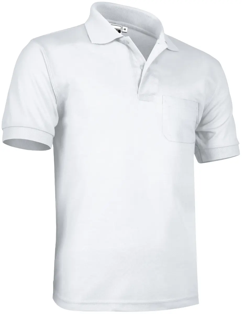Tricou Polo HAWK | Premium Oeko-Tex 100% Bumbac 220g Buzunar Alb