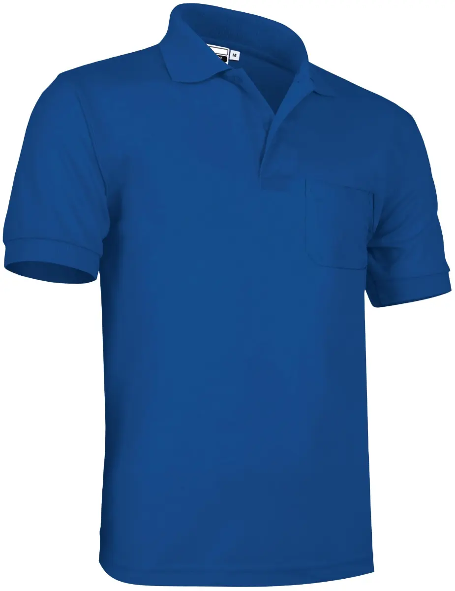 Tricou Polo HAWK | Premium Oeko-Tex 100% Bumbac 220g Buzunar, Albastru royal