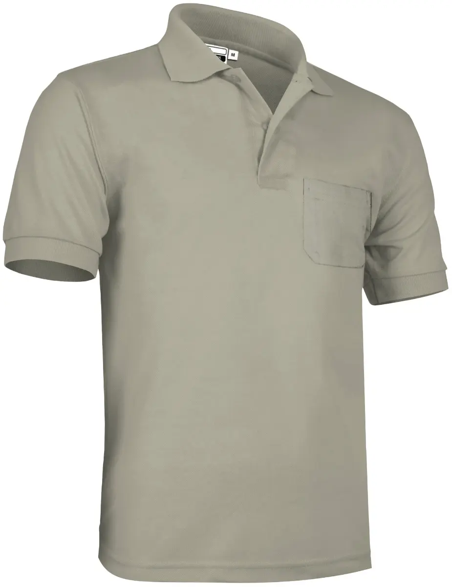 Tricou Polo HAWK | Premium Oeko-Tex 100% Bumbac 220g Buzunar, Bej nisip