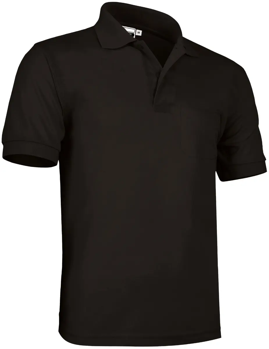 Tricou Polo HAWK | Premium Oeko-Tex 100% Bumbac 220g Buzunar, Negru