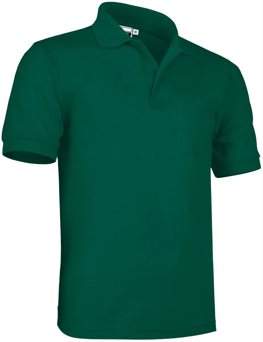 Tricou Polo HAWK | Premium Oeko-Tex 100% Bumbac 220g Buzunar, Verde sticla