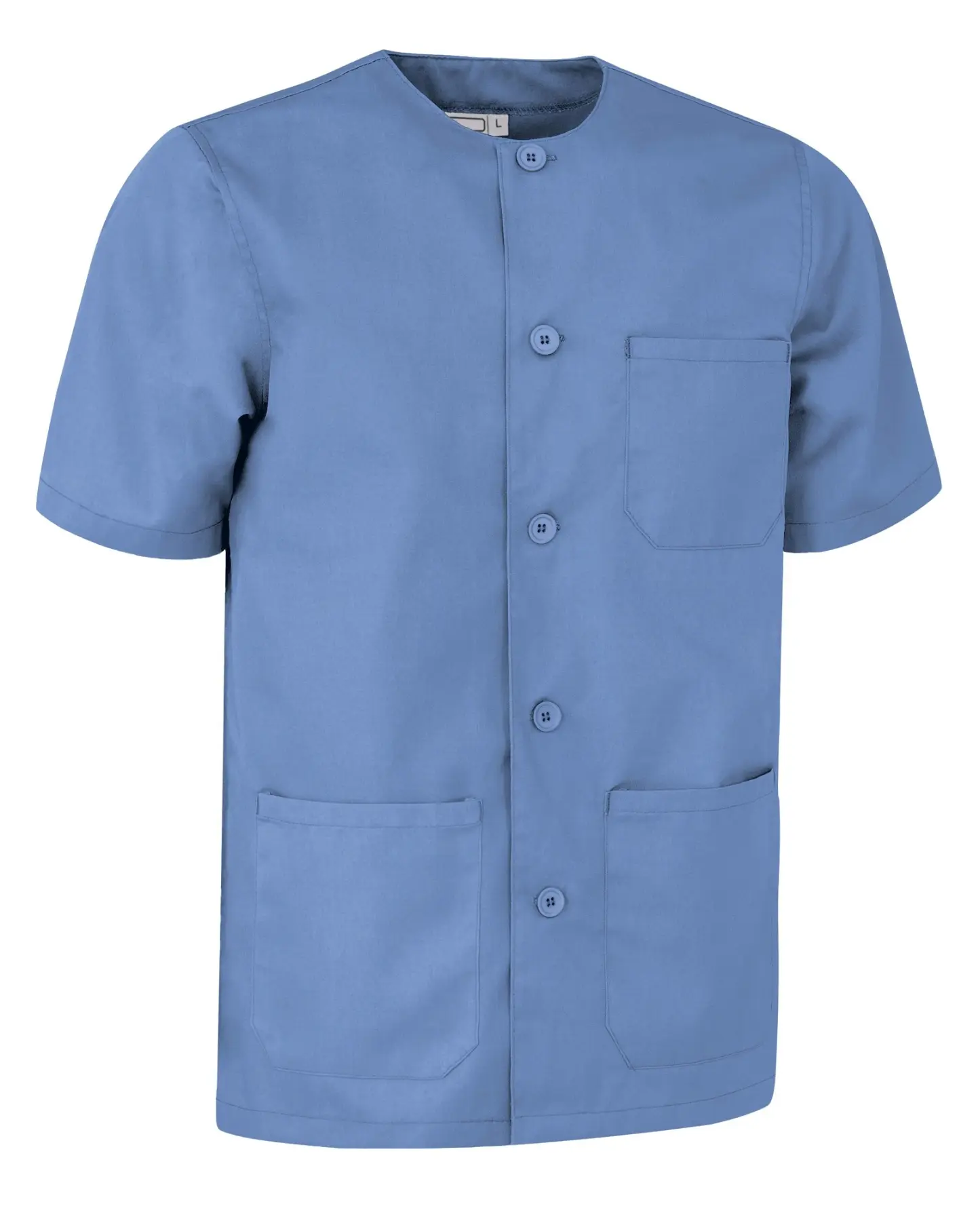 Bluză Medicala cu mânecă scurtă HELSINKI barbati Albastru delfin