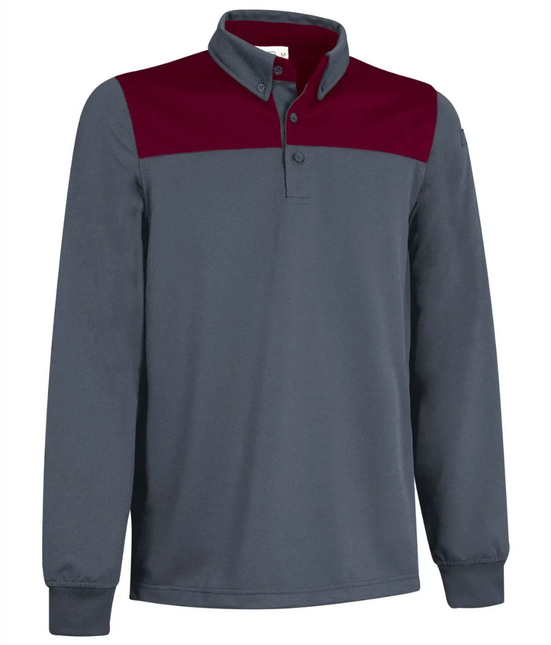 HURRICANE Tricou polo tehnic cu efect termic Gri-Grerna mahon