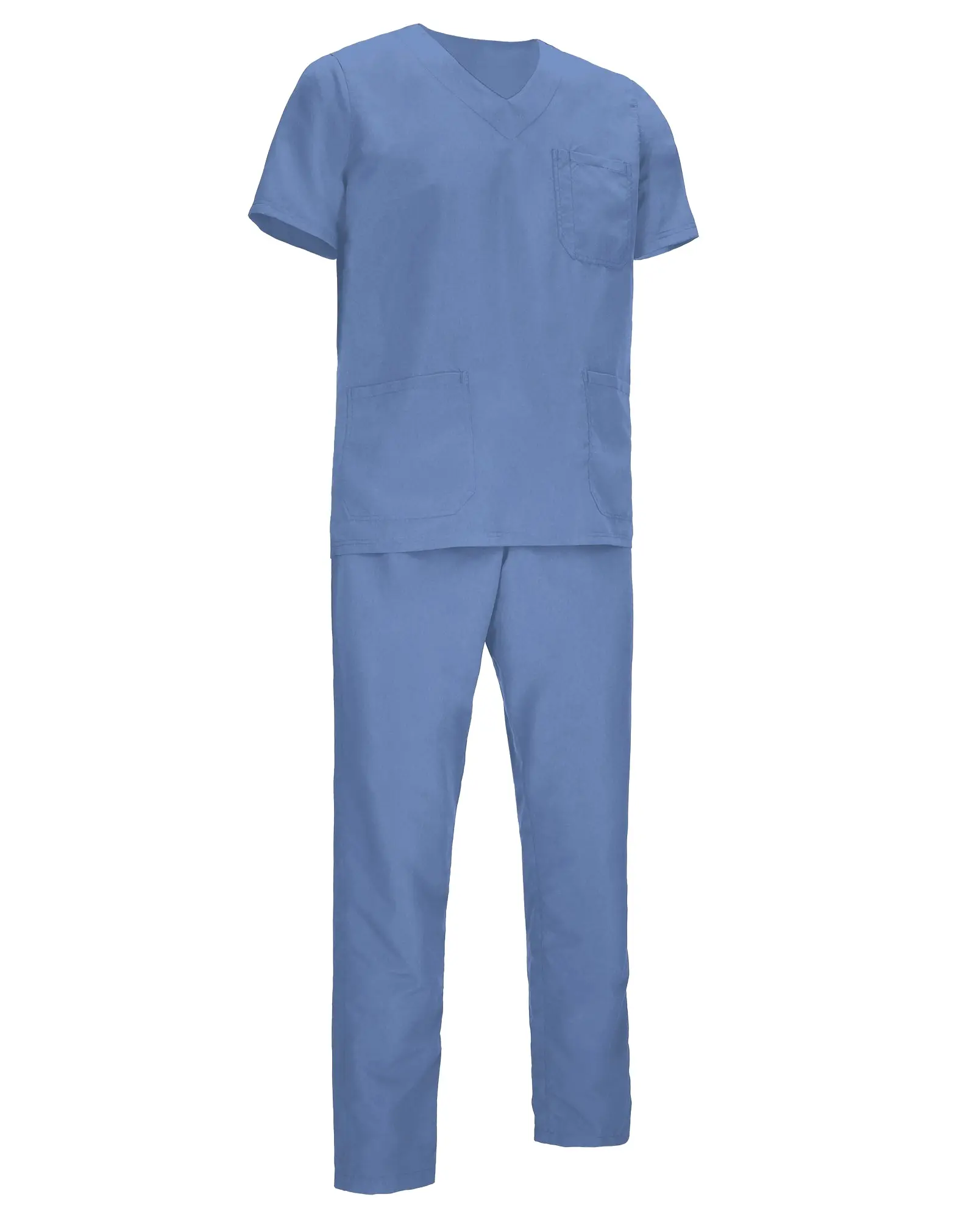 Costum Medical LEIDEN | Microfibră Catifelată | 145g Unisex Albastru delfin
