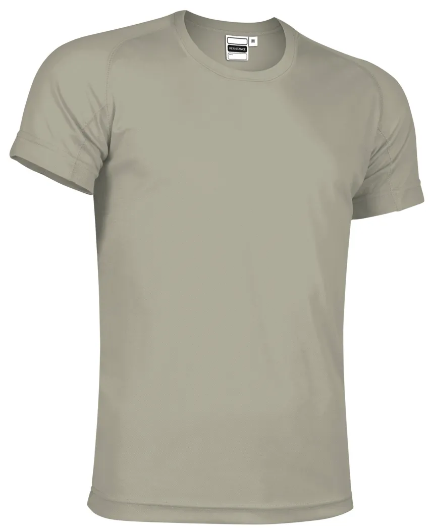RESISTANCE Tricou tehnic 100%Pe 145gr/mp bej nisip