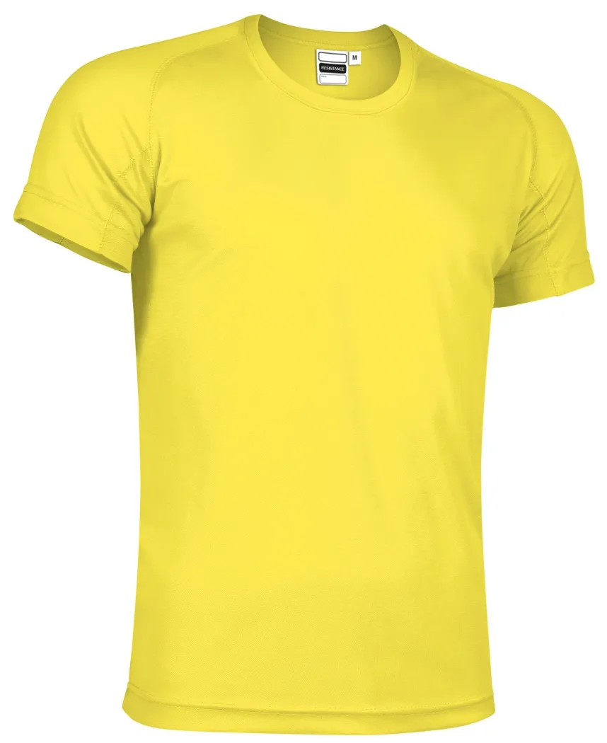 RESISTANCE Tricou tehnic 100%Pe 145gr/mp Galben lemon