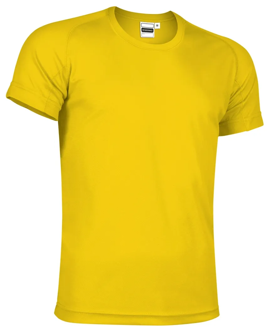 RESISTANCE Tricou tehnic 100%Pe 145gr/mp Galben