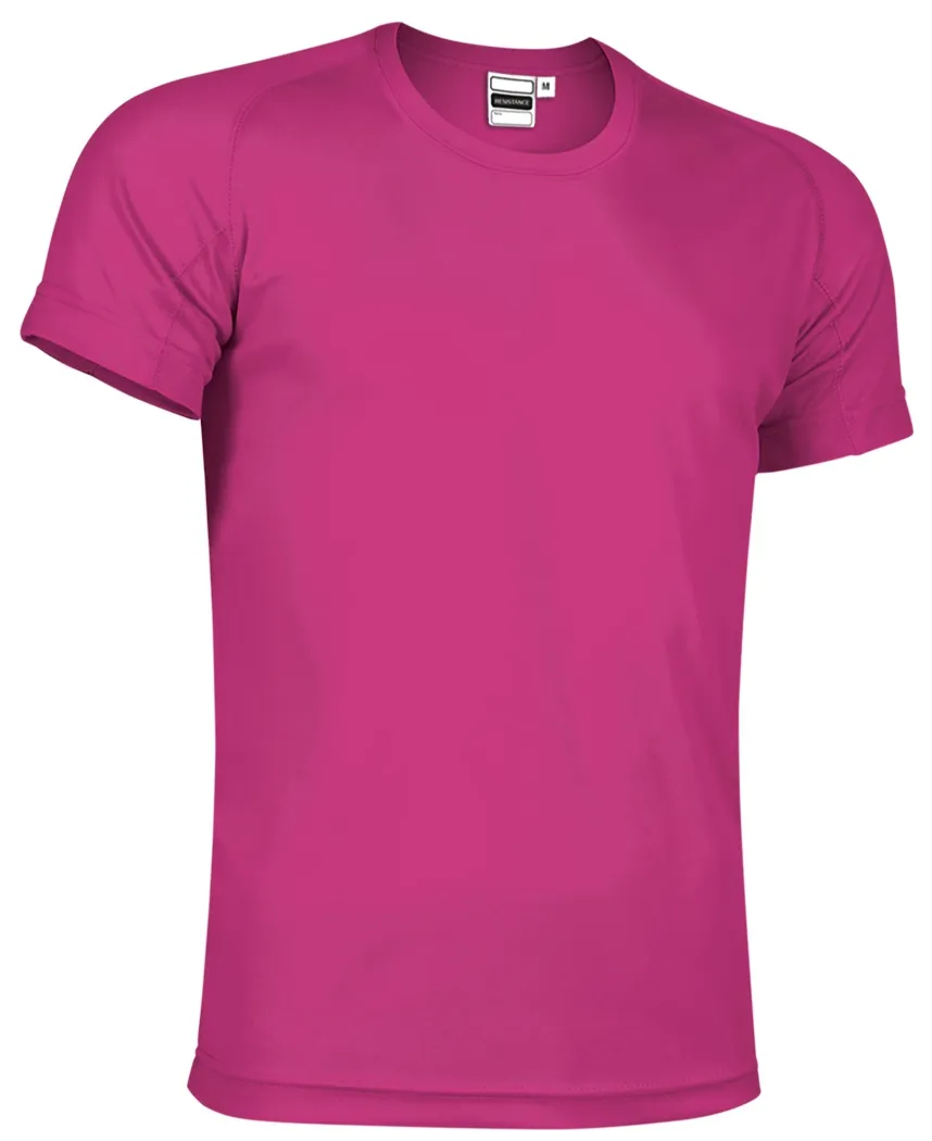 RESISTANCE Copii Tricou tehnic 100%Pe 145gr/mp Roz magenta