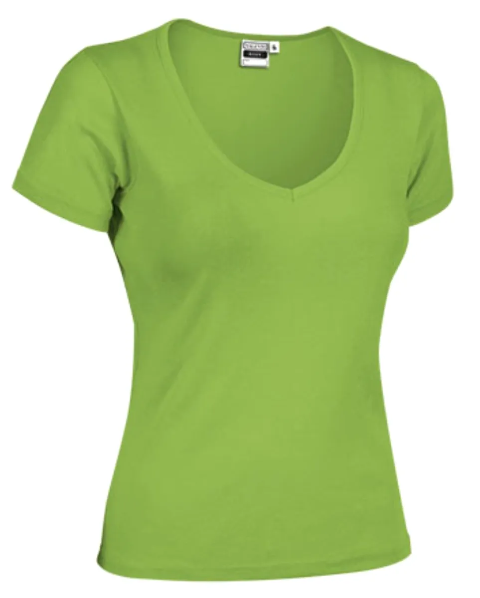 ROXY Tricou dama V-neck 50%bbc, 50%pe, 200 gr/mp Verde mar