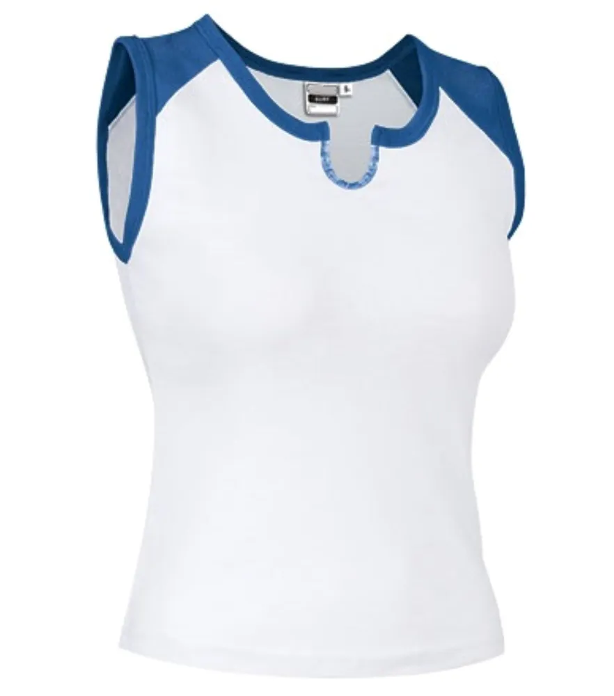 SURF Maiou dama cambrat 50%bbc, 50%pe, 200gr/mp Alb-Albastru
