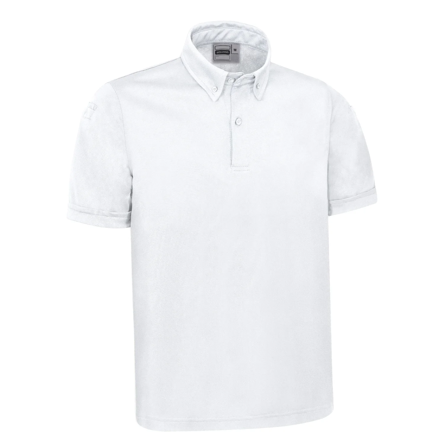 CALIFORNIA Tricou polo tehnic cu buzunar Alb