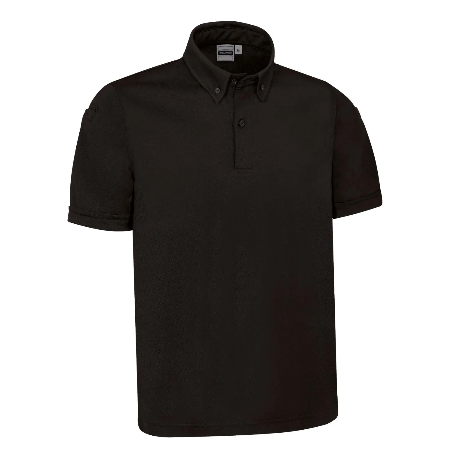 CALIFORNIA Tricou polo tehnic cu buzunar Negru