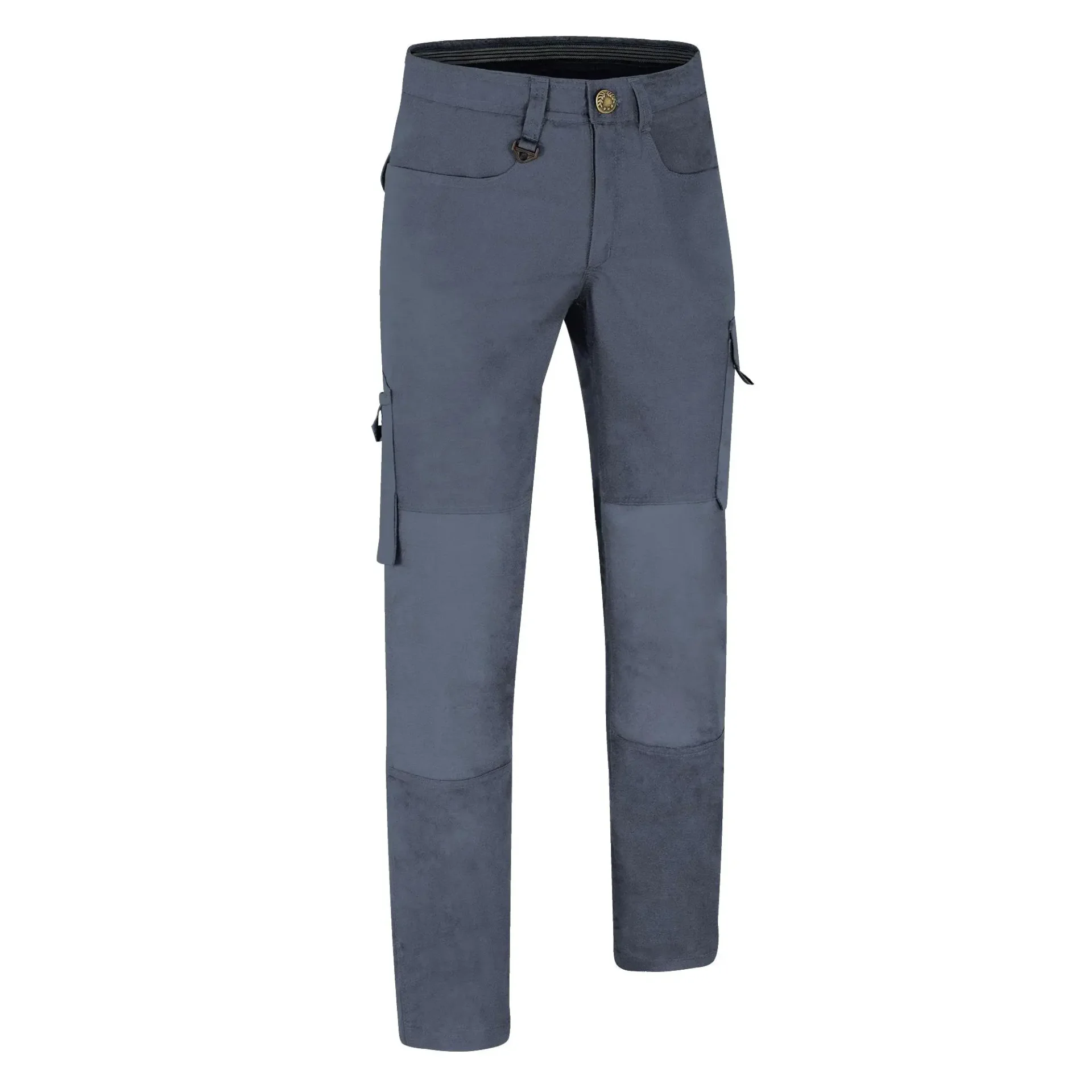 BRODY Pantaloni multi buzunare cu întărituri la genunchi, material hidrofug Gri