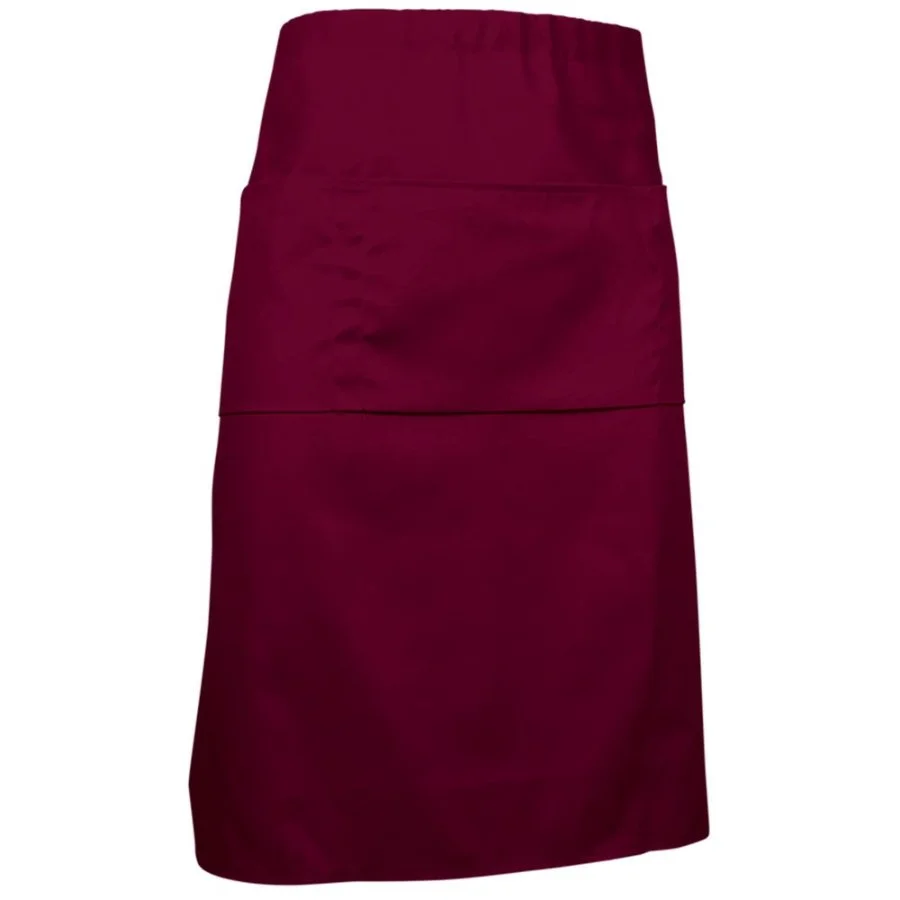 Șorț lung multi-buzunare CABERNET țesătură de bumbac/pe twill Grena mahon