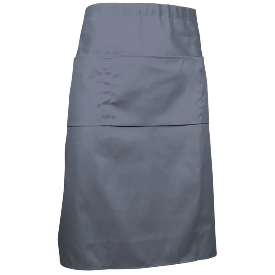 Șorț lung multi-buzunare CABERNET țesătură de bumbac/pe twill Gri