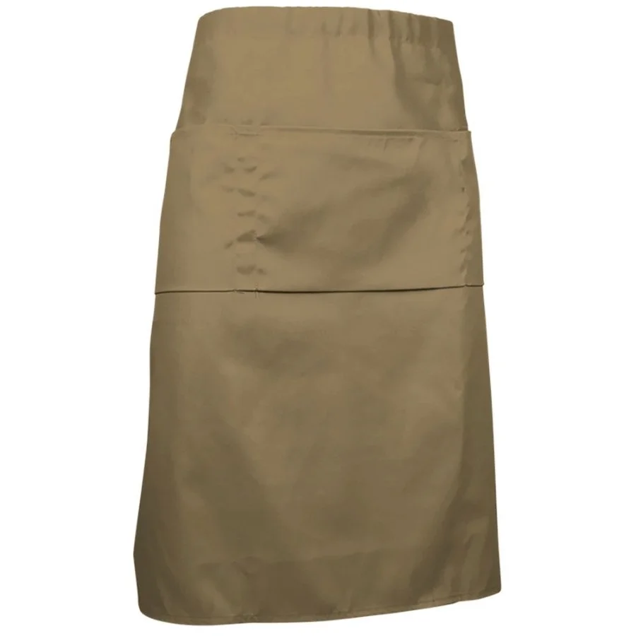 Șorț lung multi-buzunare CABERNET țesătură de bumbac/pe twill Maro kamel
