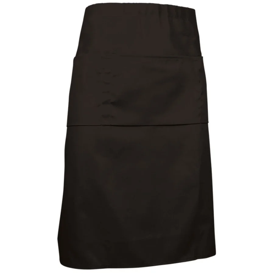 Șorț lung multi-buzunare CABERNET țesătură de bumbac/pe twill Negru