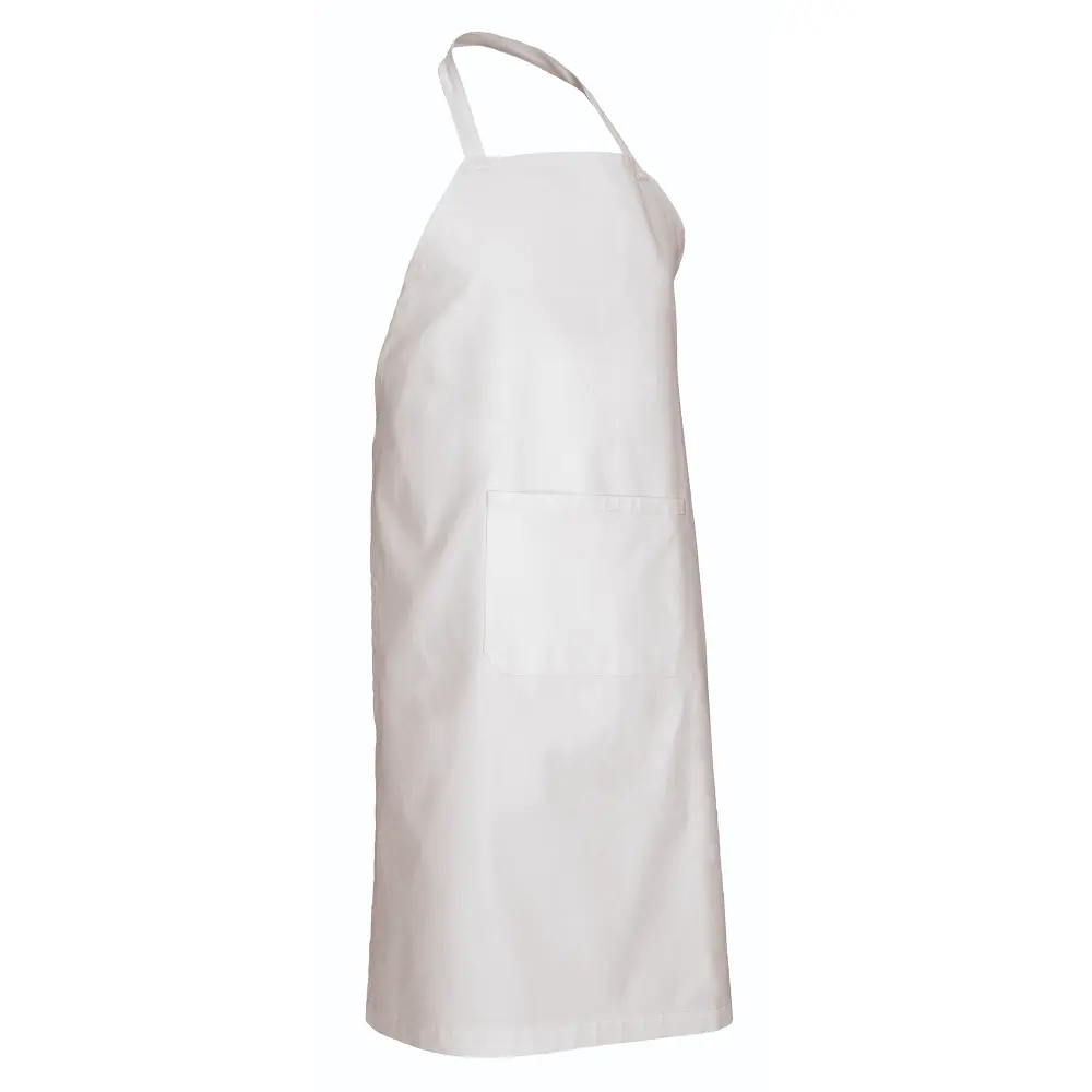 CELERY Șorț cu pieptar și buzunar Alb