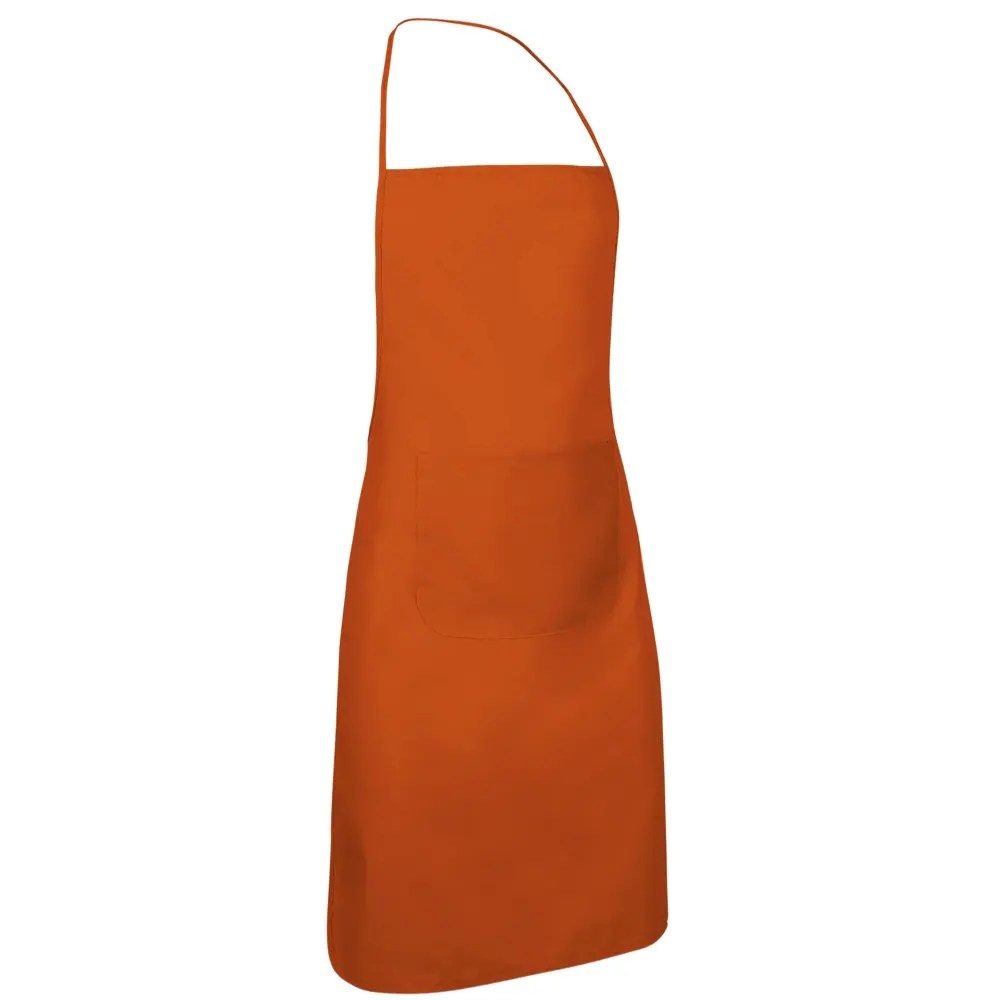 CHEF Șorț bucătărie cu pieptar Portocaliu party