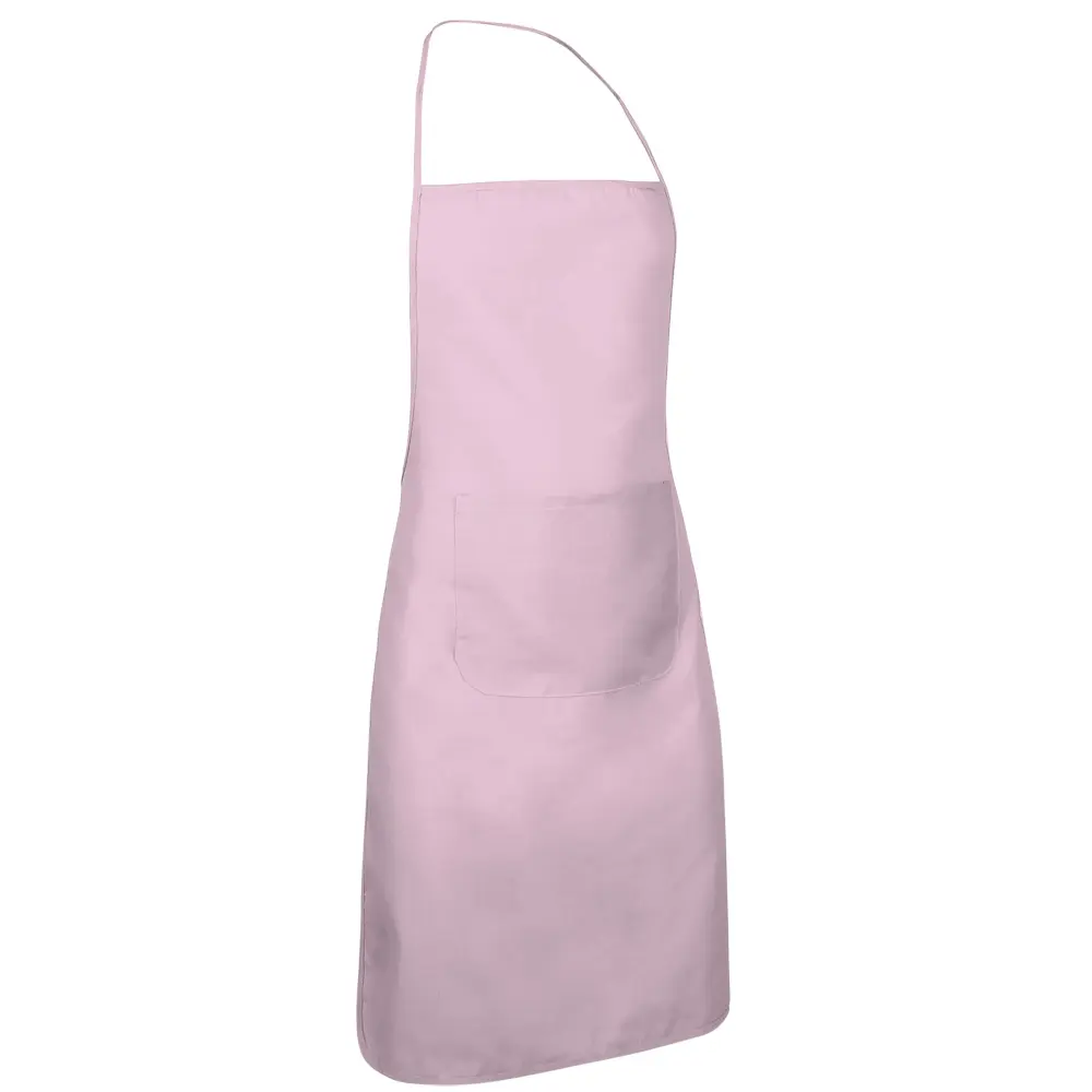 CHEF Șorț bucătărie cu pieptar Roz deschis