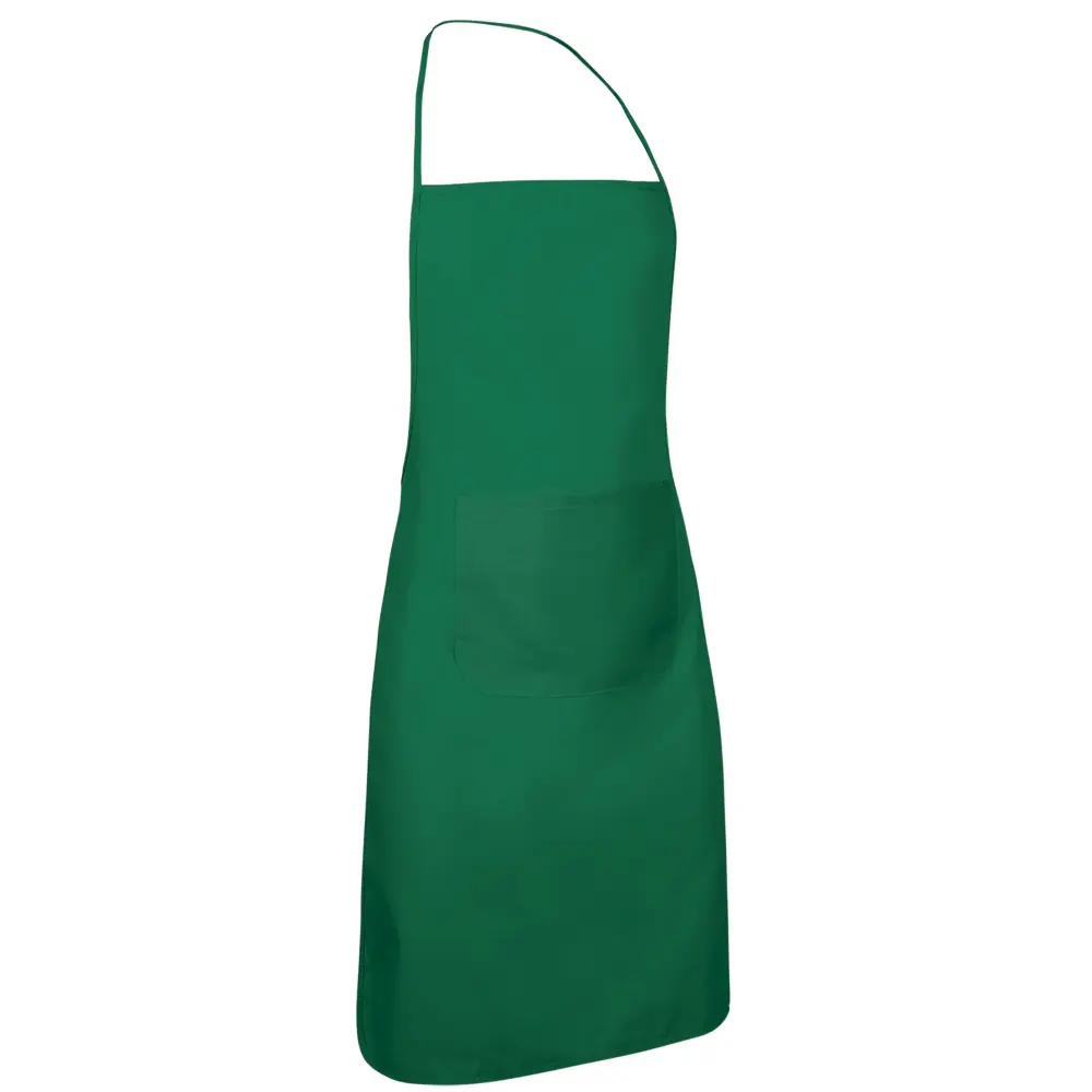 CHEF Șorț bucătărie cu pieptar Verde kelly