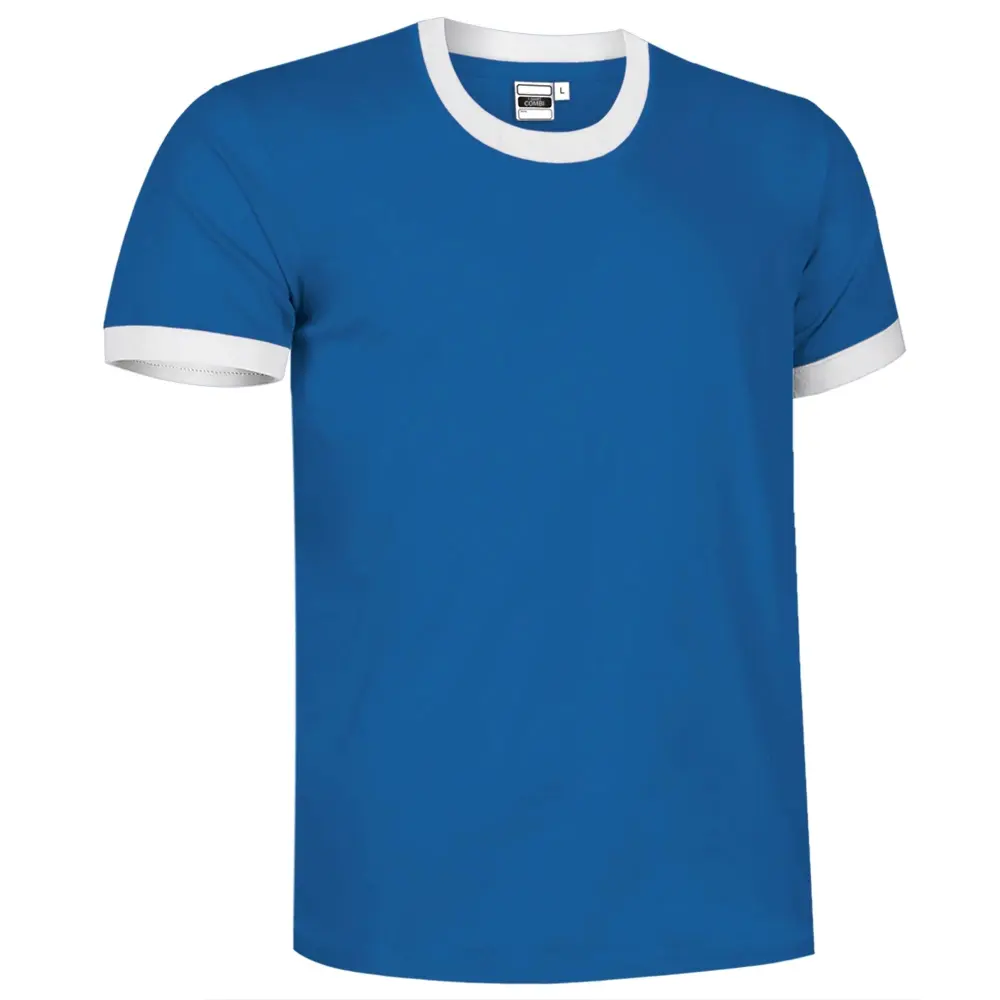 COMBI Tricou de mânecă scurtă și design bicolor Albastru royal_Alb