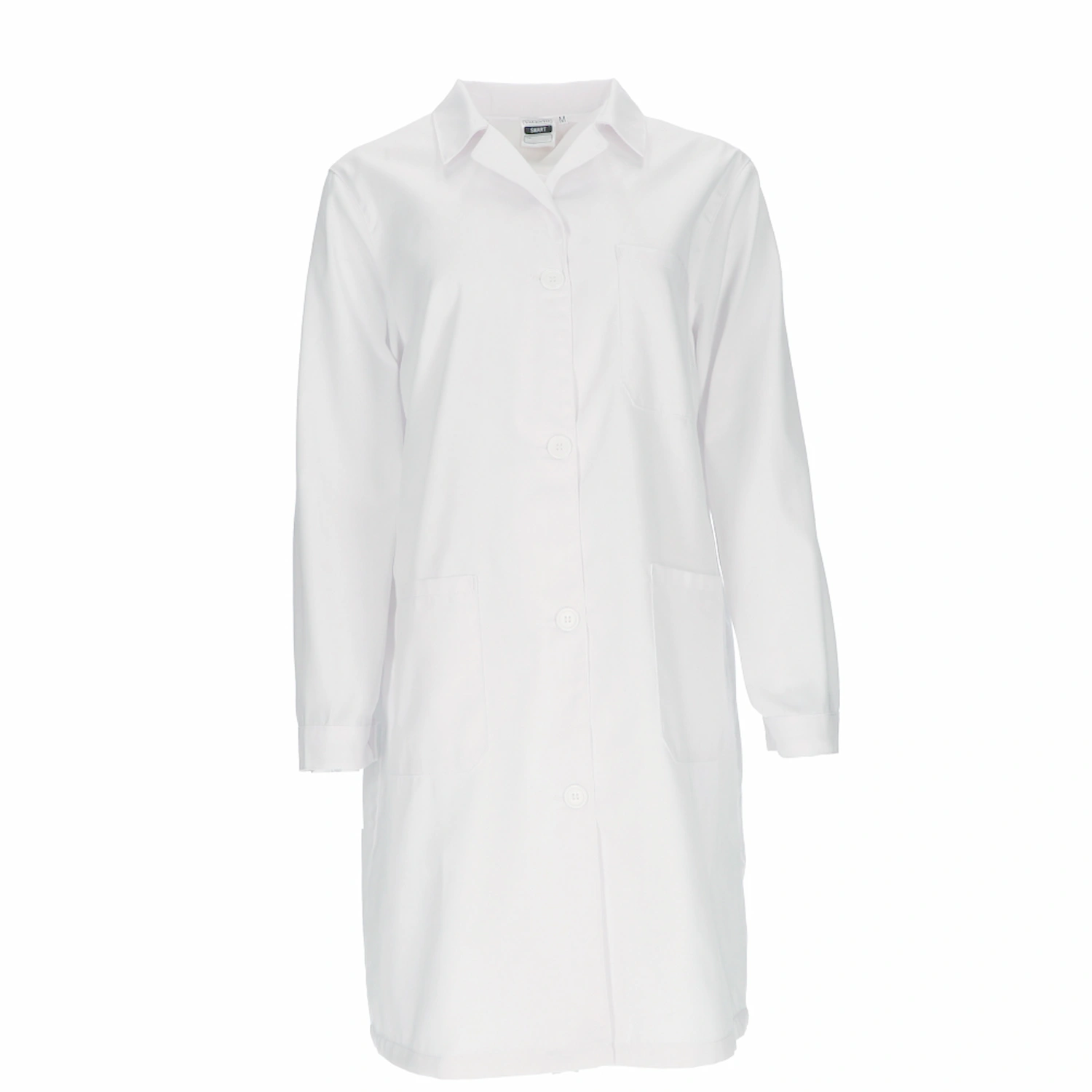 smart halat dama maneca lunga, cambrat, alb