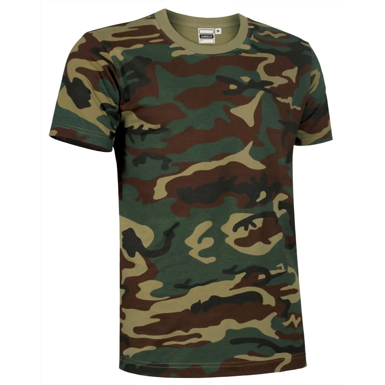 Tricou mânecă scurtă cu croială standard JUNGLE  design de camuflaj