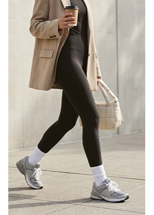 lara legging elastic pentru femei, cu aspect lucios