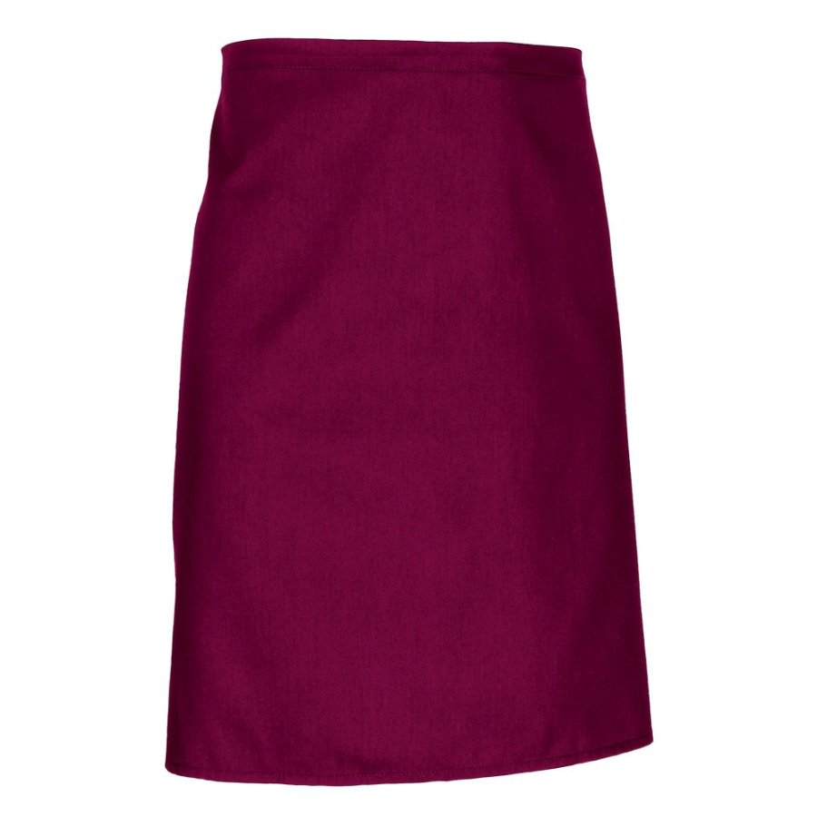 Șorț scurt fără buzunare MERLOT | bumbac twill si poliester Grena mahon