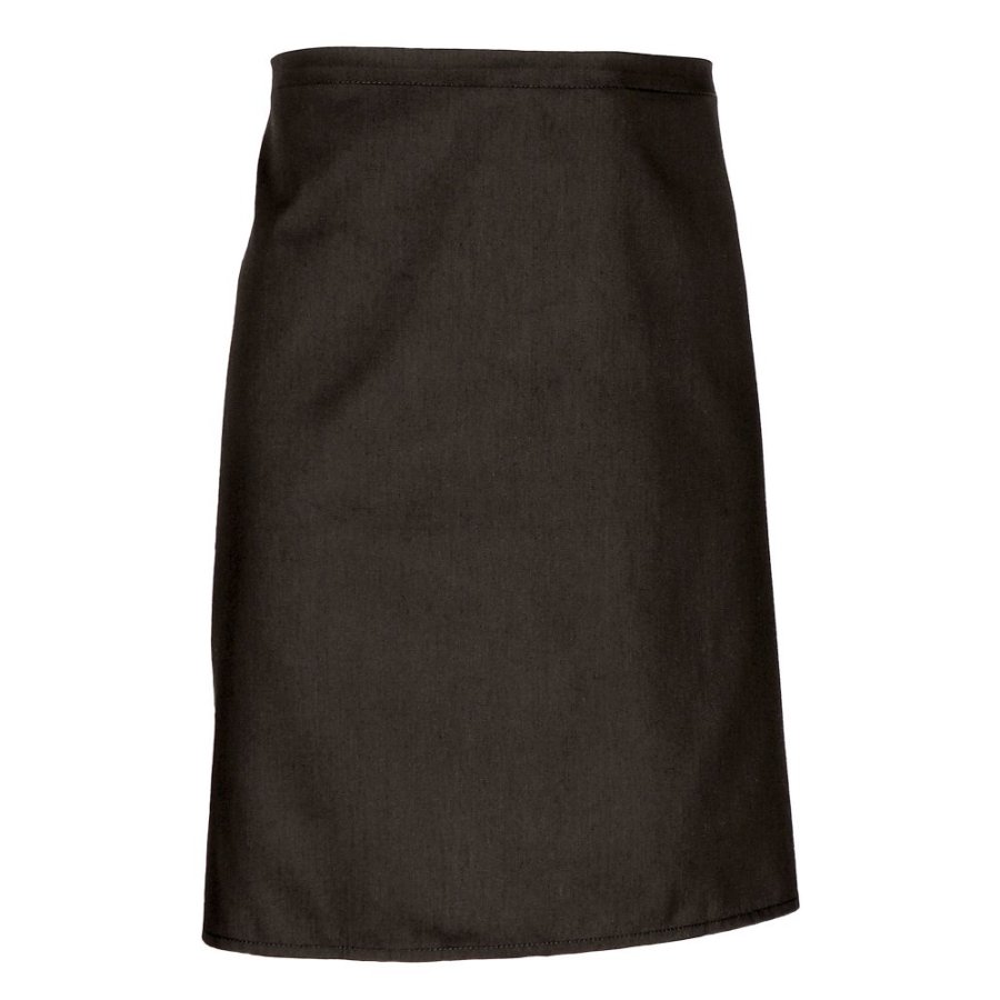 Șorț scurt fără buzunare MERLOT | bumbac twill si poliester Negru