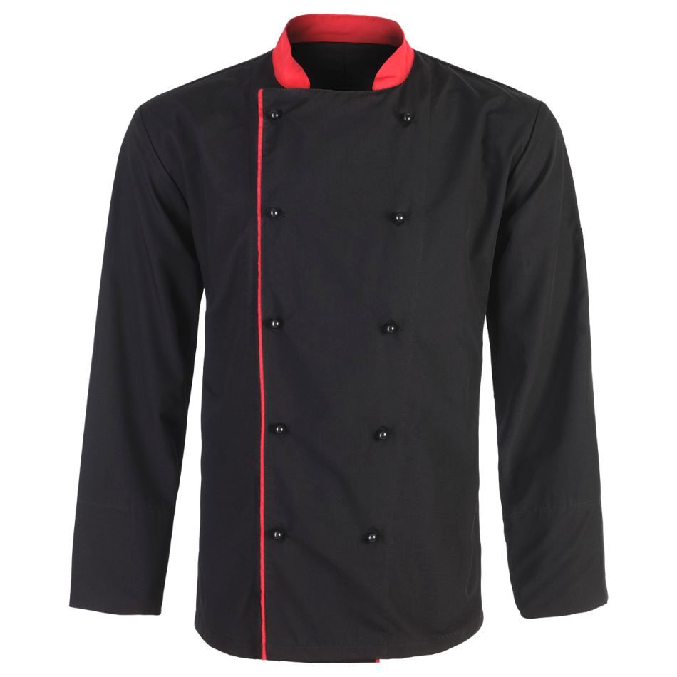 NAPOLI Tunica bucătar 90408007 Negru-Rosu