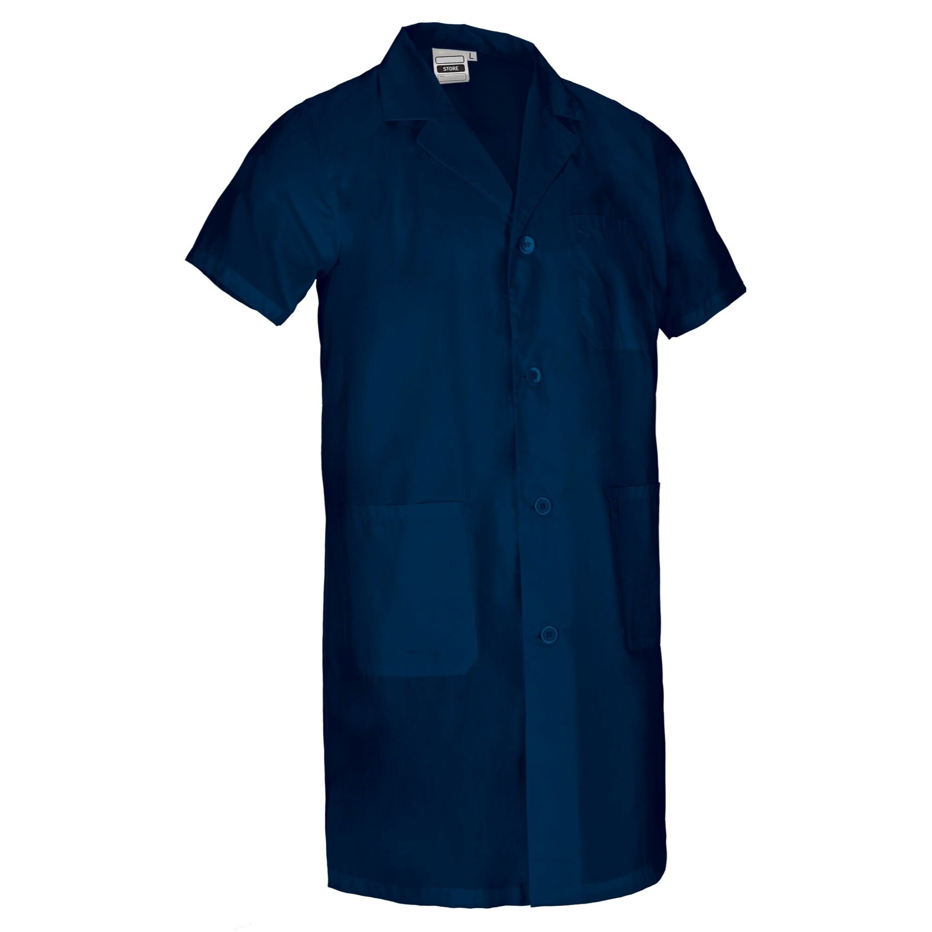 Halat de lucru cu mânecă scurtă și buzunare STORE 140g Bleumarin