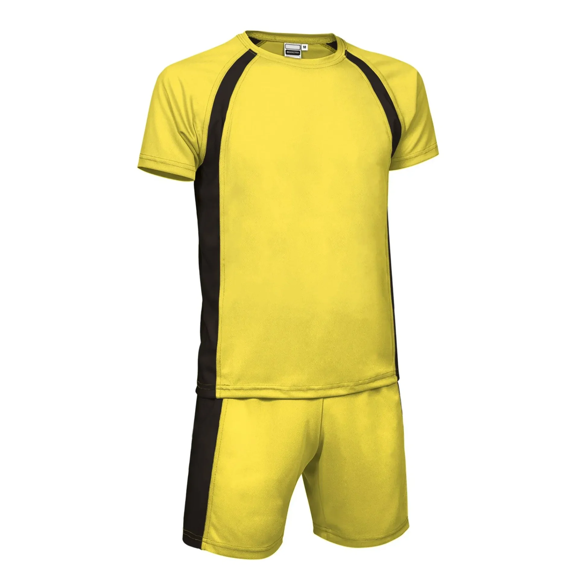 MARACANA Echipament sportiv Set tricou și pantaloni scurți sport Galben lemon-Negru
