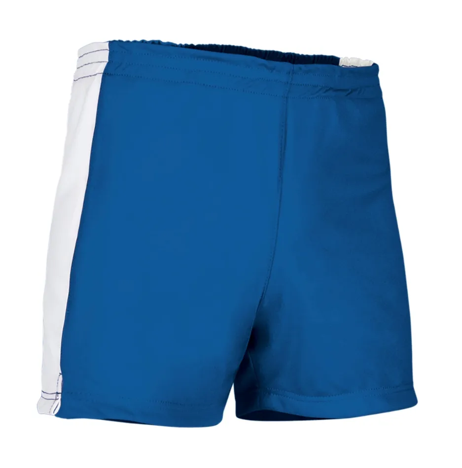 MILAN Pantaloni scurți sport bicolori Albastru royal-Alb
