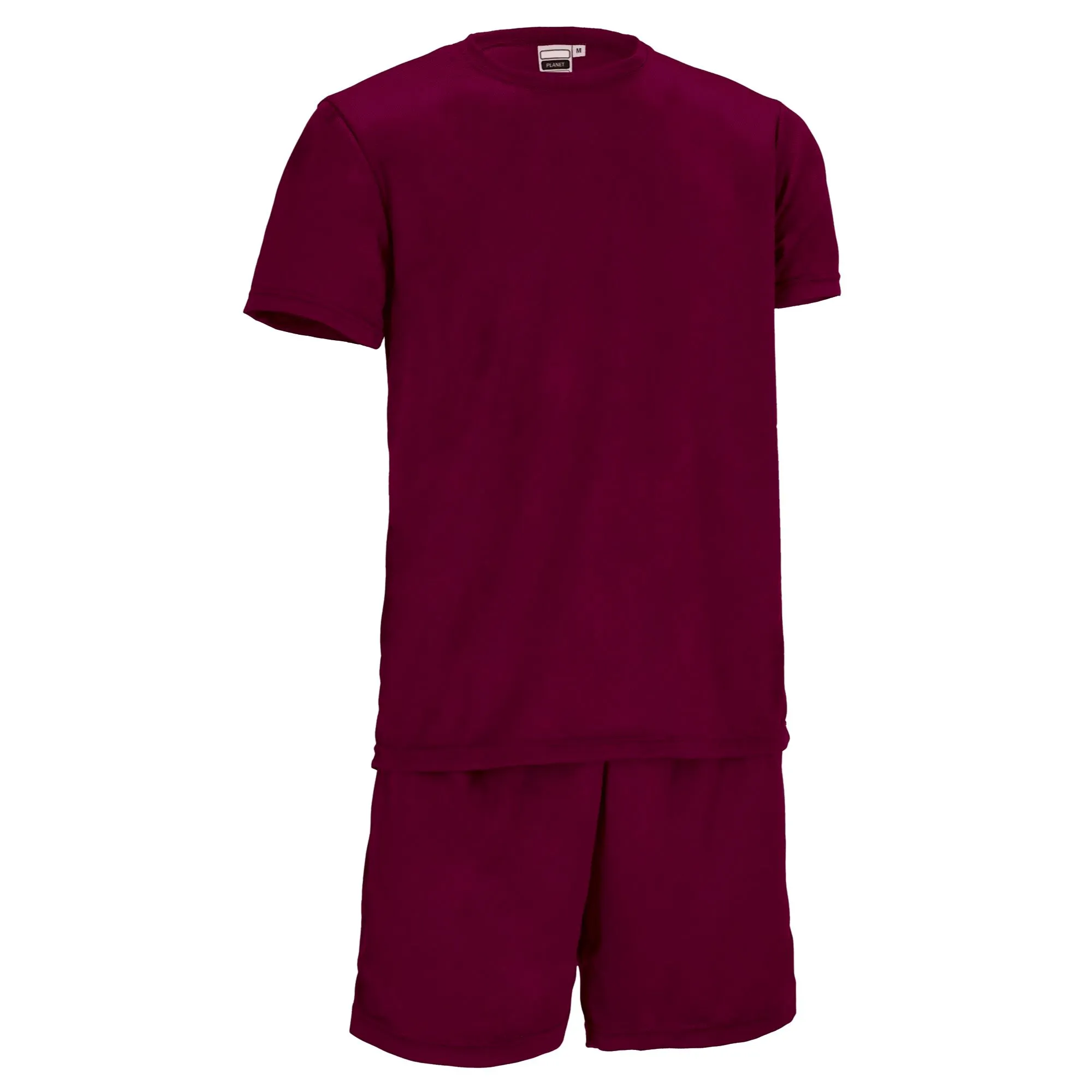 PLANET Echipament sportiv Set tricou și pantaloni scurți sport Grena mahon