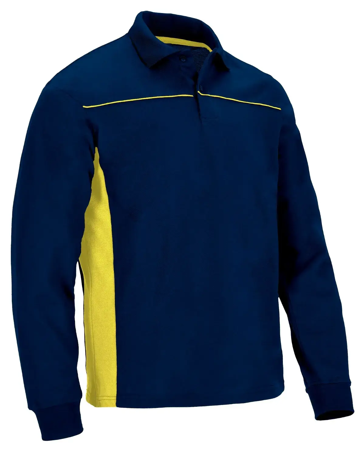 THUNDER ML Tricou POLO Pique Bicolor Unisex Bleumarin orion-Galben lemon