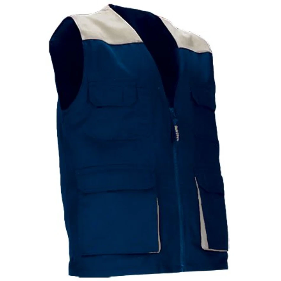 Vestă Lucru THUNDER Multi-buzunare | Bicolor | Twill 200g/mp Bleumarin orion-Bej nisip
