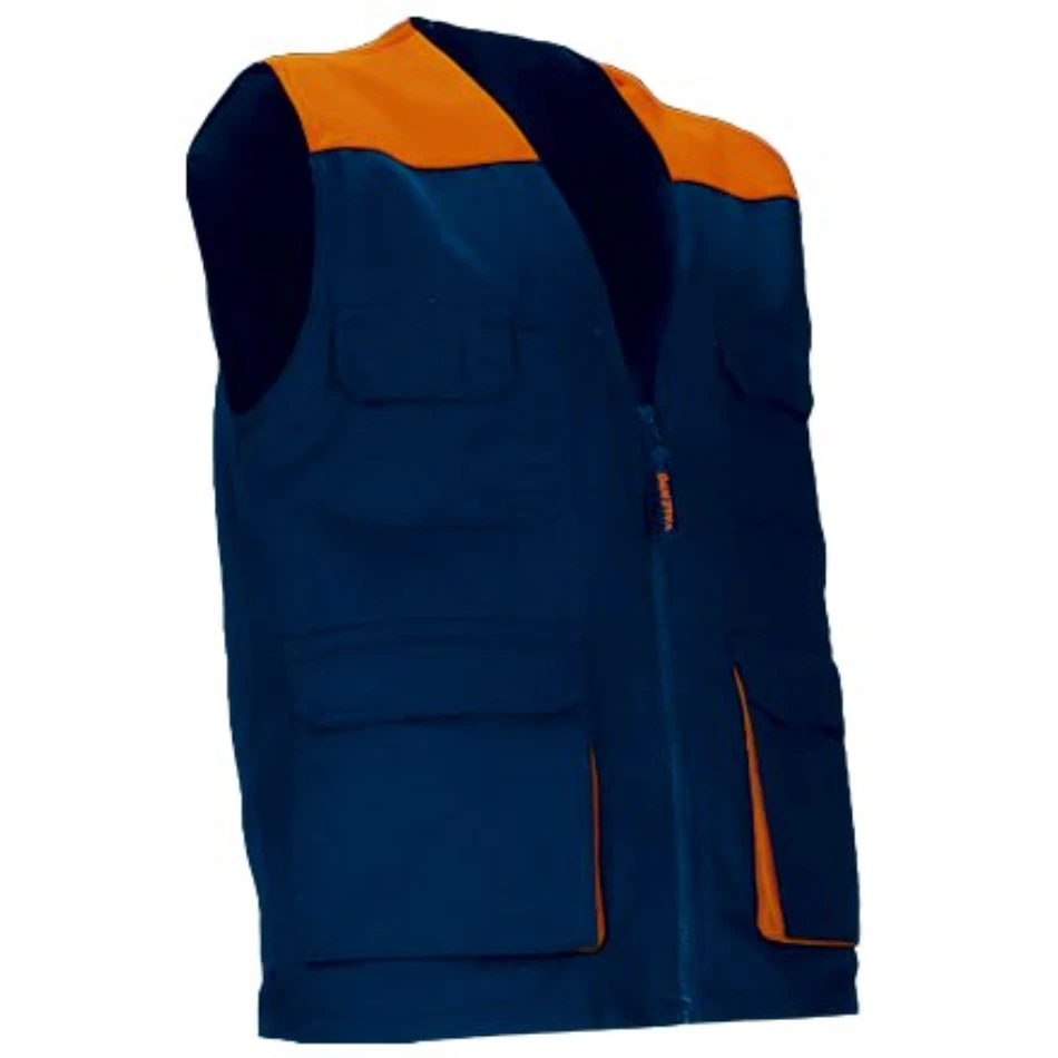 Vestă Lucru THUNDER Multi-buzunare | Bicolor | Twill 200g/mp Bleumarin orion-Portocaliu party