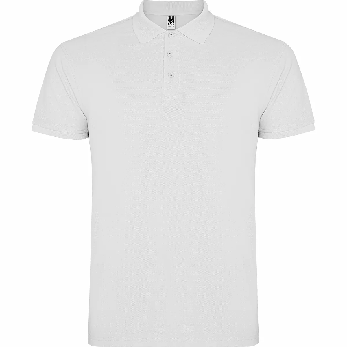 tricou polo star | 100% bumbac 200g | ce si standard oeko tex alb