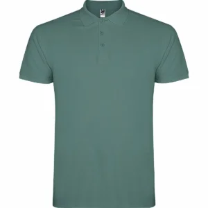 star tricou polo roly, bumbac 100%, 200gr/mp, cu mânecă scurtă, albastru calm