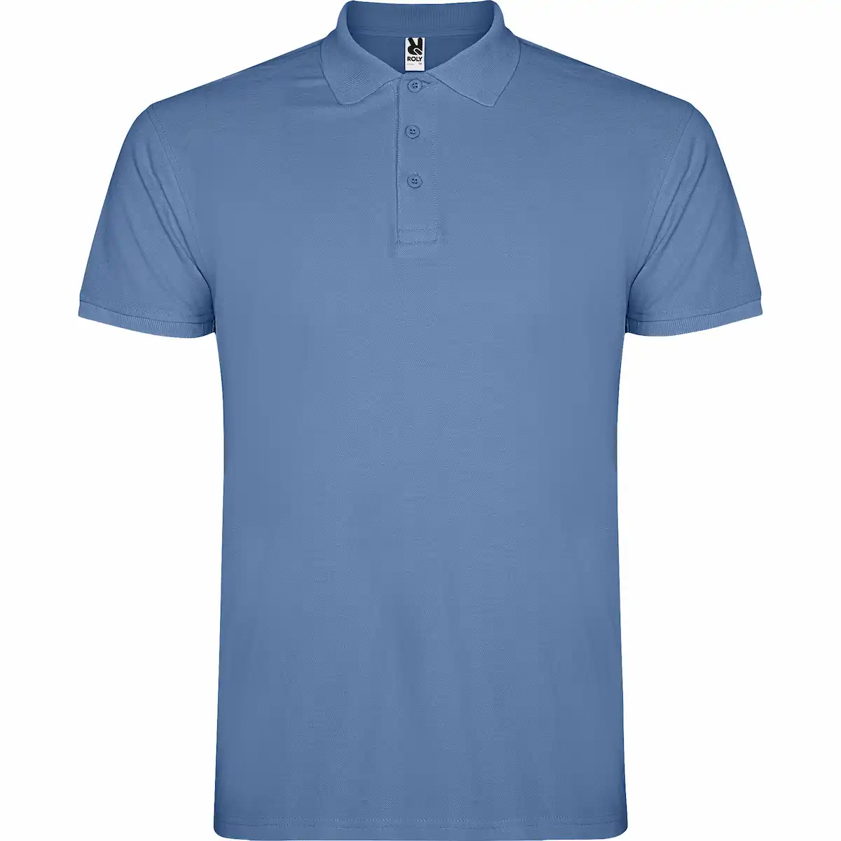 star tricou polo roly, bumbac 100%, 200gr/mp, cu mânecă scurtă, albastru riviera