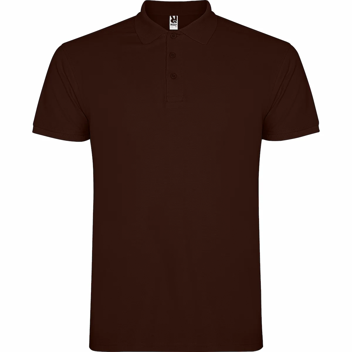 star tricou polo roly, bumbac 100%, 200gr/mp, cu mânecă scurtă, ciocolatiu