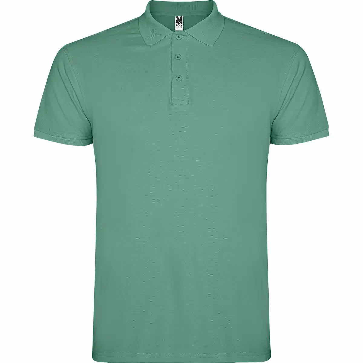 star tricou polo roly, bumbac 100%, 200gr/mp, cu mânecă scurtă, verde menta inchis